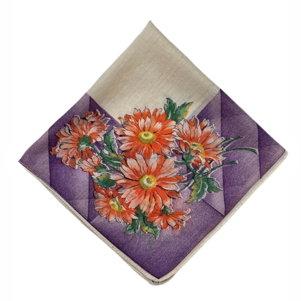 Vintage Bridesmaid Wedding Handkerchief Cottage Feminine Dainty Coquette